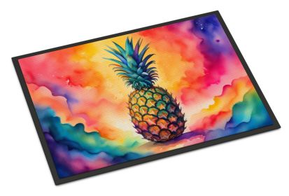 NEW Colorful Pineapple Doormat Front Door Mat Indoor Outdoor Rugs for Entryway, Non Slip Washable Low Pile, 18H X 27W