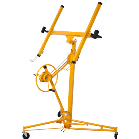 Drywall Lift Panel 11' Lift Drywall Panel Hoist Jack Lifter,yellow (Color: Yellow)