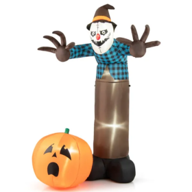 7 Feet Inflatable Decorated Halloween Scarecrow (Option: As picture)