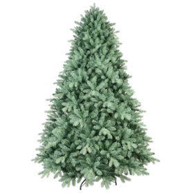 Artificial 6ft Blue Green Tint Christmas Tree With 1878 PE PVC Mixed Branch Tips, Memory Wire Iron Wire, Hinged Premium & Foldable Base For Indoo (Color: Green)